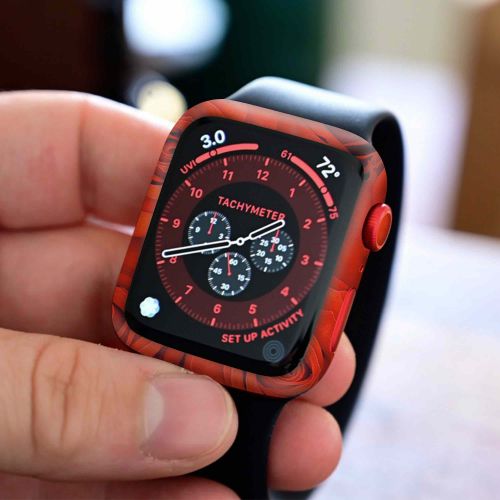 Apple_Watch 6 (44mm)_Red_Flower_4